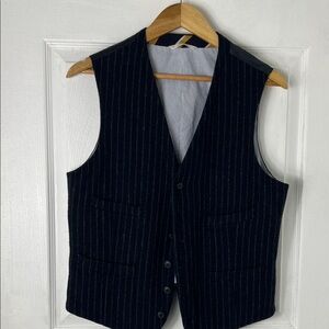Merona Navy Pinstripe Vest